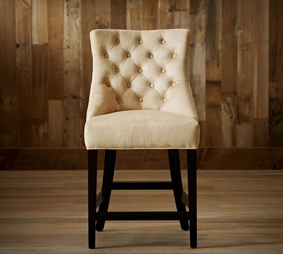 tufted counter stool