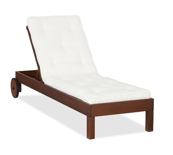 Gewaad bal Prime Chatham Outdoor Chaise Lounge, Honey | Pottery Barn