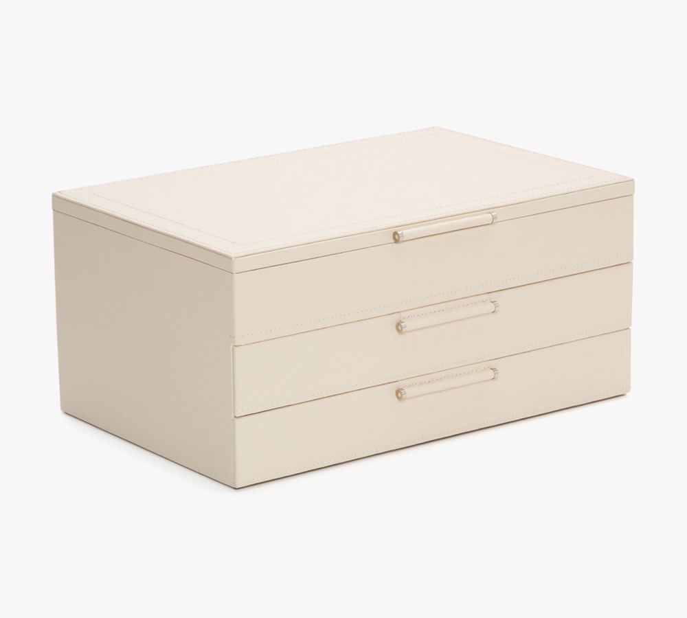 Sophia Leather Jewelry Box | Pottery Barn