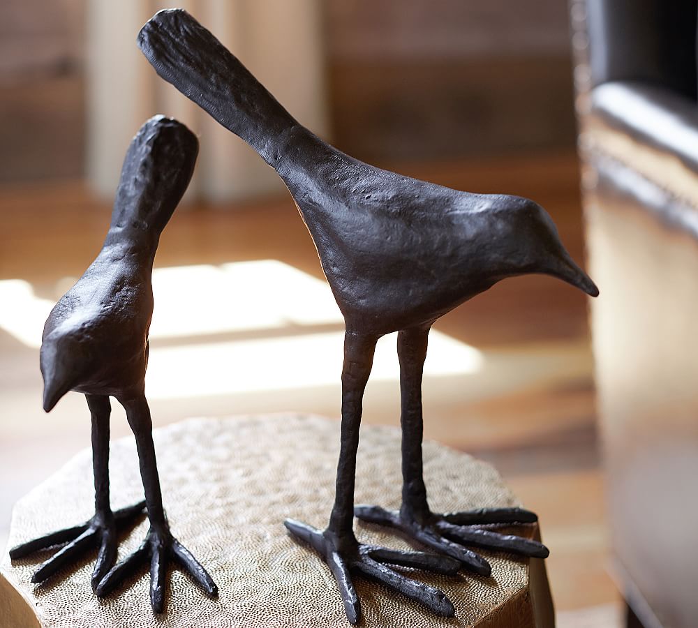 Sculptural Bronze Birds Pottery Barn