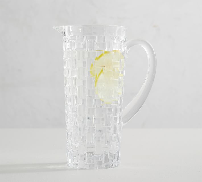 Basketweave Crystal Pitcher