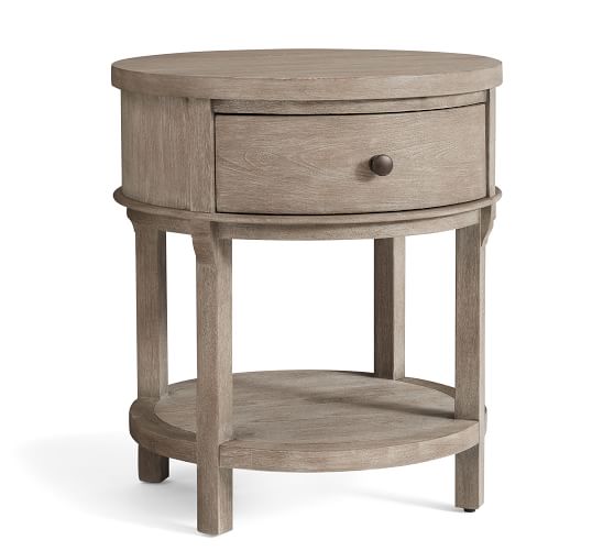 pottery barn white side table