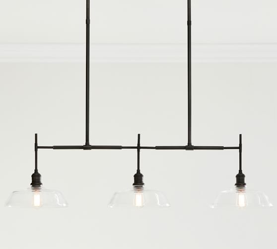 linear chandelier farmhouse