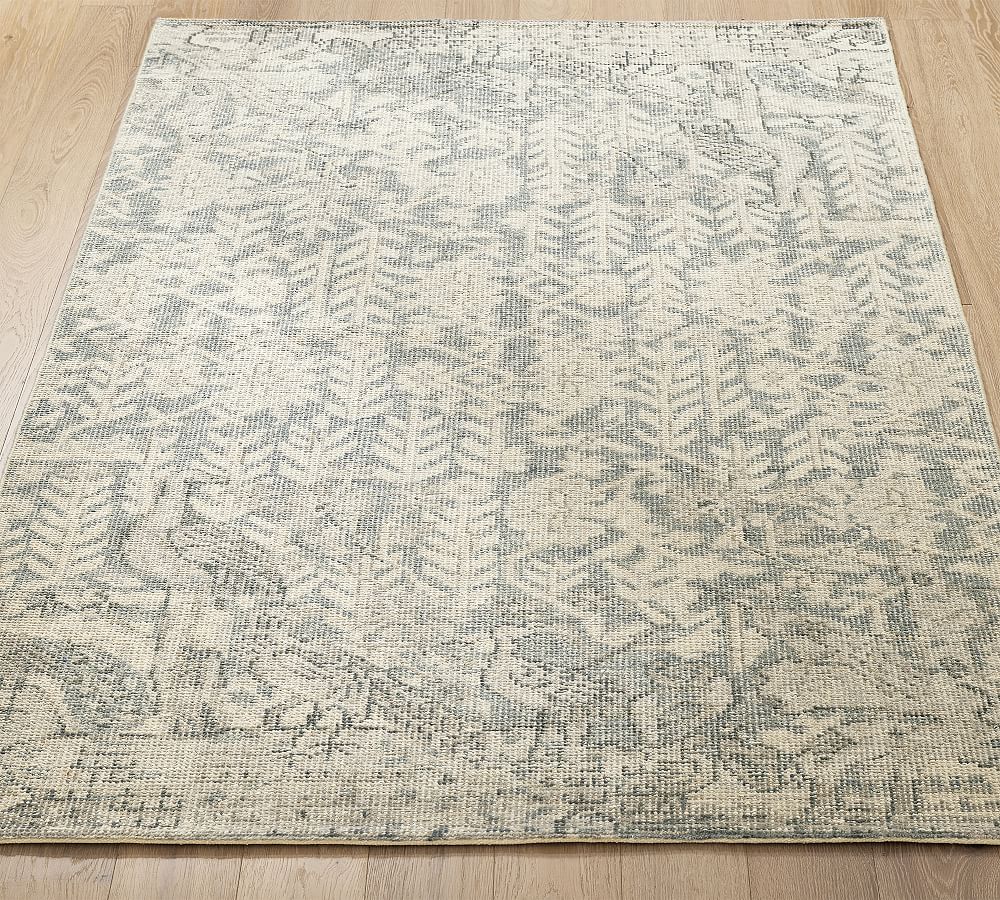 Gena HandKnotted Wool Rug Pottery Barn