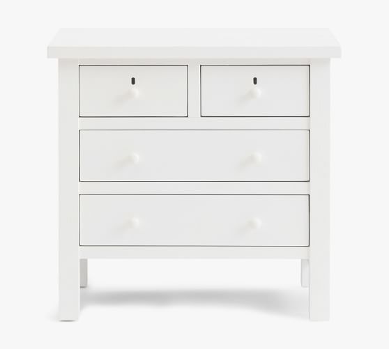 4 drawer nightstand white