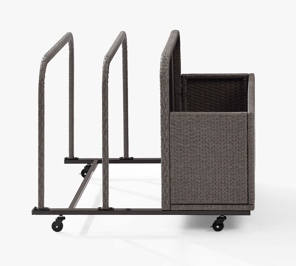 Benson Outdoor Wicker Pool Storage Caddy | Pottery Barn