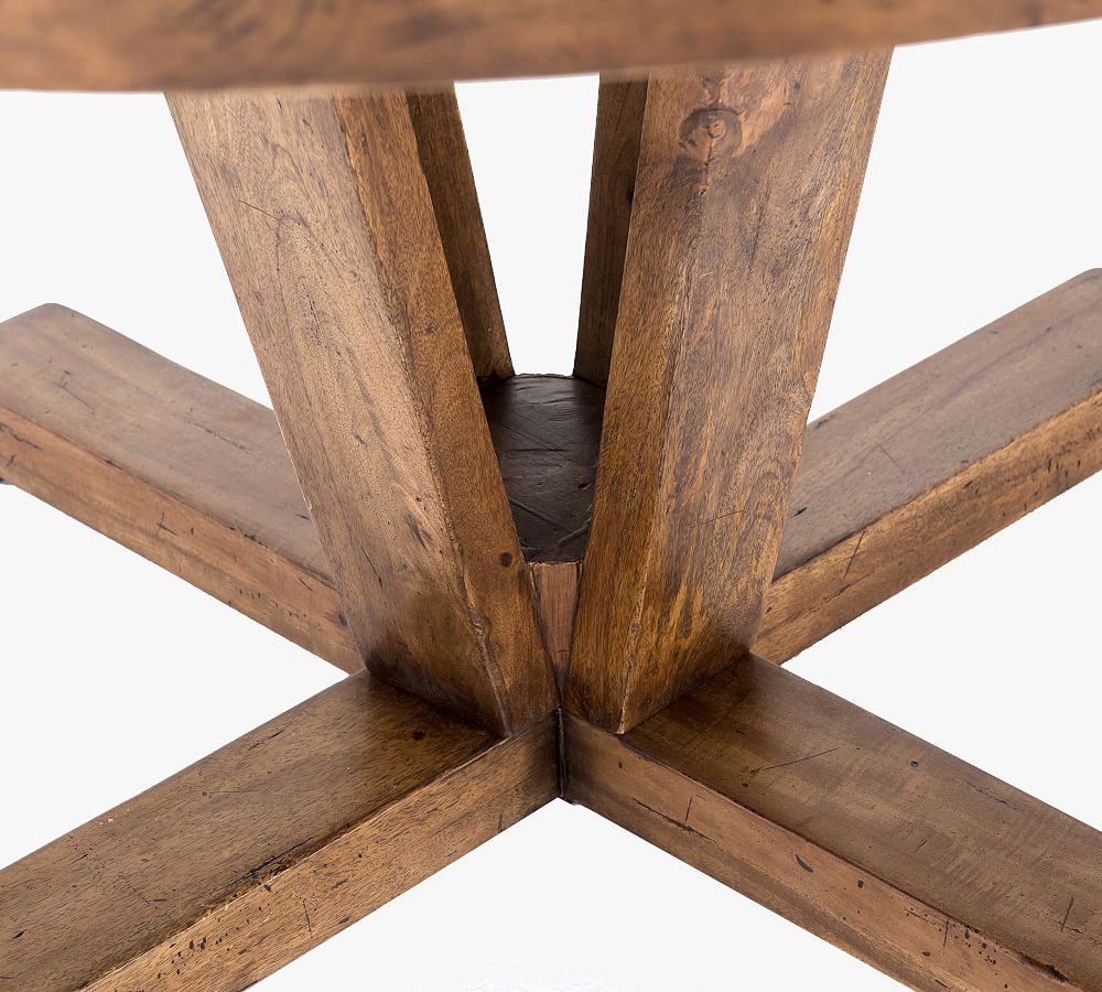 parkview reclaimed wood round dining table