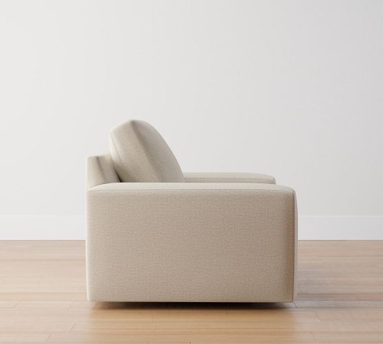 Big Sur Square Arm Upholstered Swivel Armchair