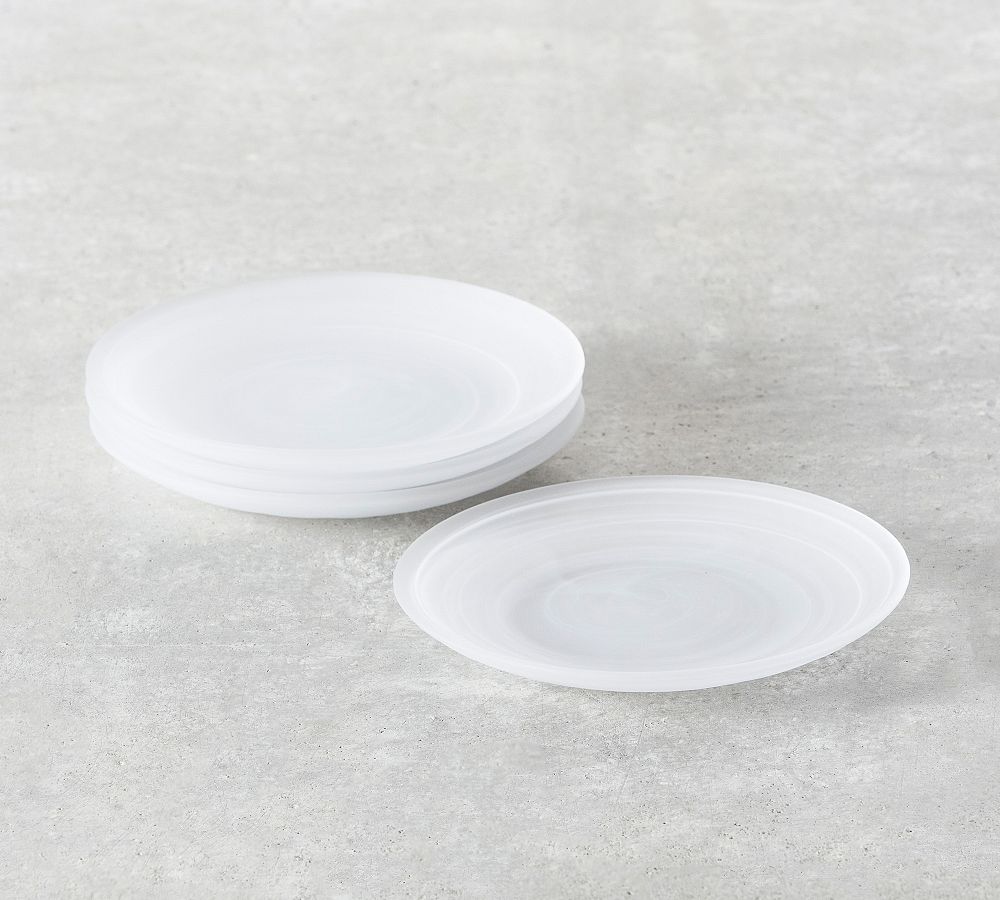 Fortessa La Jolla Glass Bread & Butter Plates Set of 4 Pottery Barn