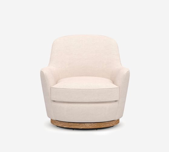 swivel armchair white