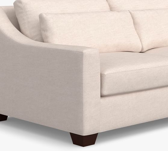 york slope arm deep seat upholstered sofa