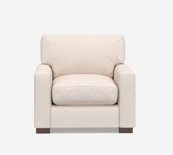 square arm club chair