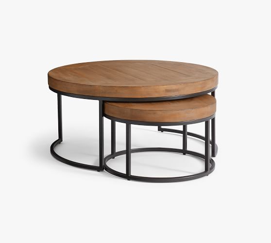 pottery barn nesting coffee tables