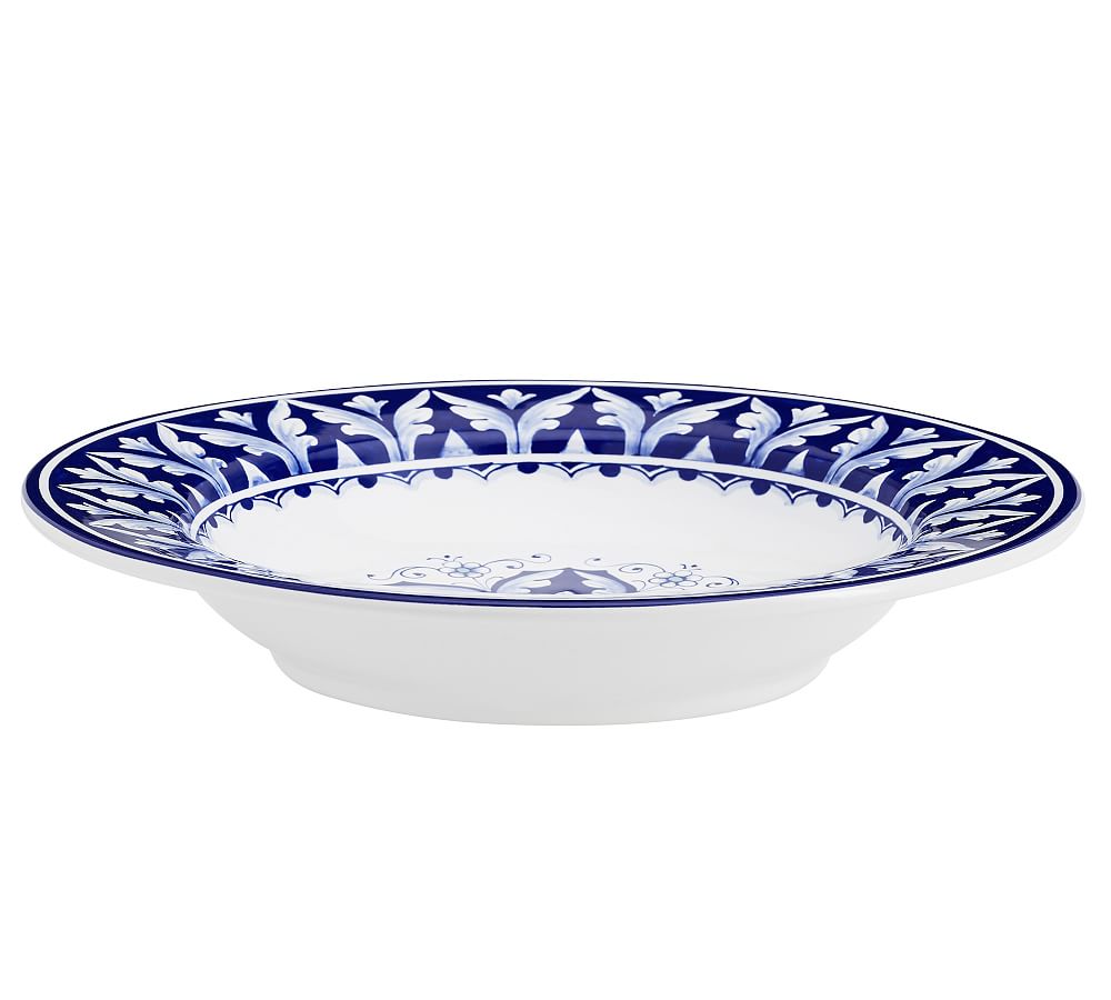 Nova Deruta Ceramic Wide Rim Pasta Bowls Set of 4 Pottery Barn