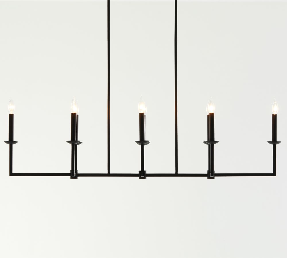 Pottery Barn Black Chandelier