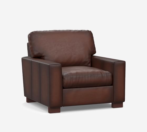 chocolate leather armchair