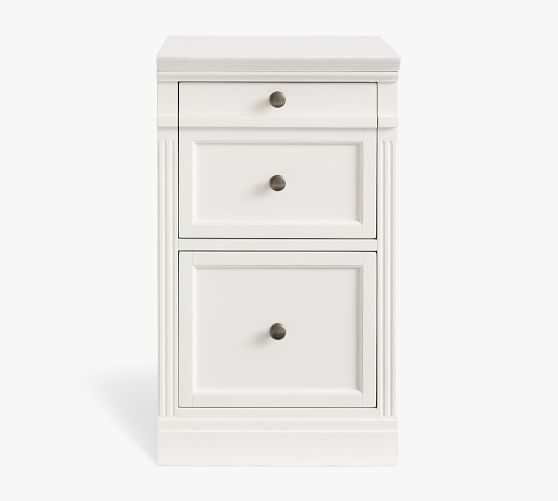 white wood file cabinets