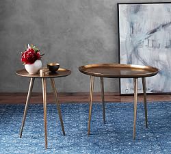 Euclid Round Metal End Table