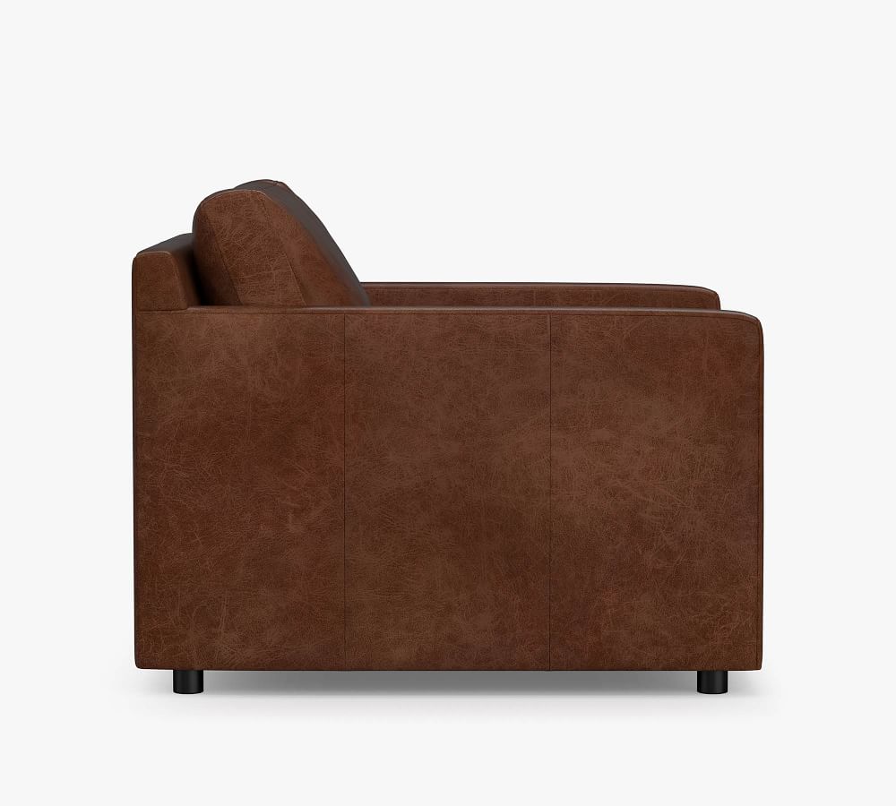 Pacifica Square Arm Leather Armchair | Pottery Barn