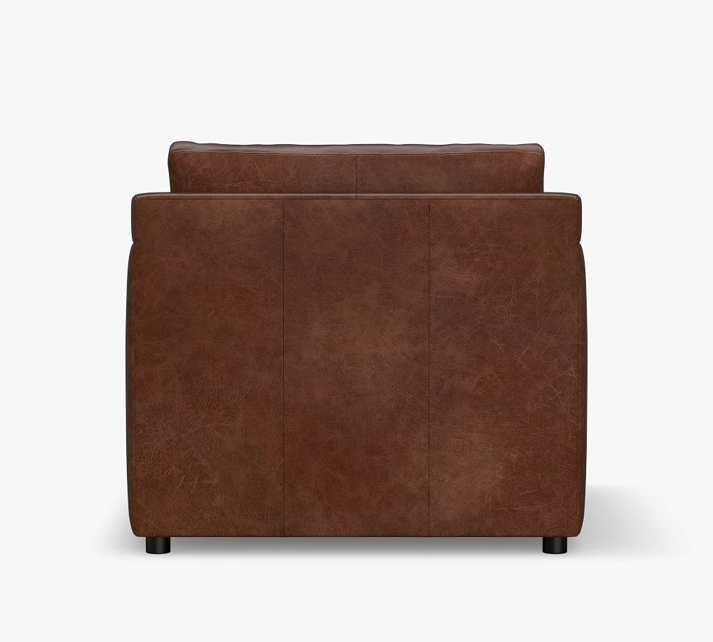 Pacifica Square Arm Leather Armchair | Pottery Barn