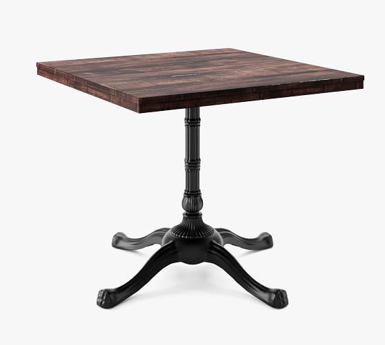 antique square pedestal table