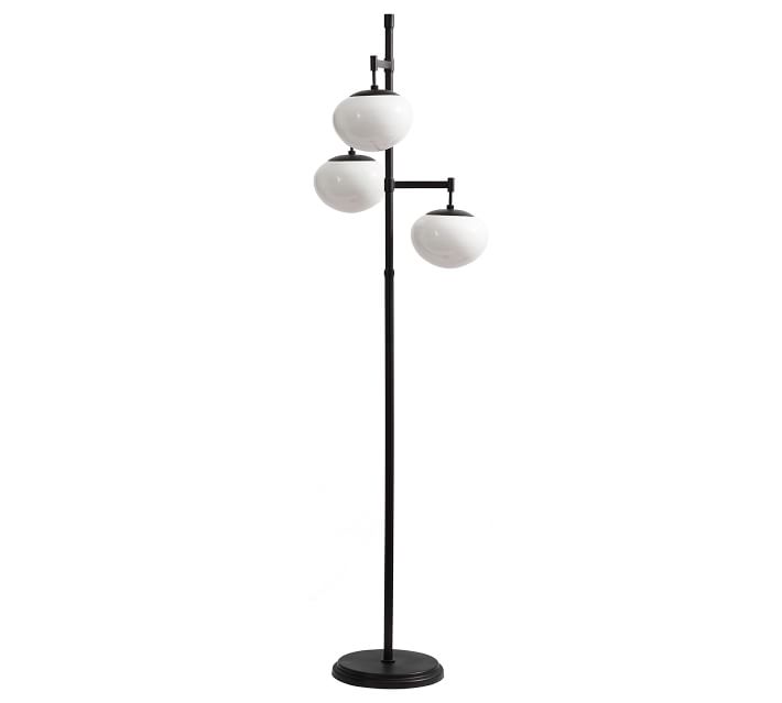 callahan milk glass floor lamp