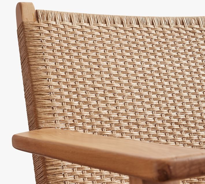 woven occasional armchair