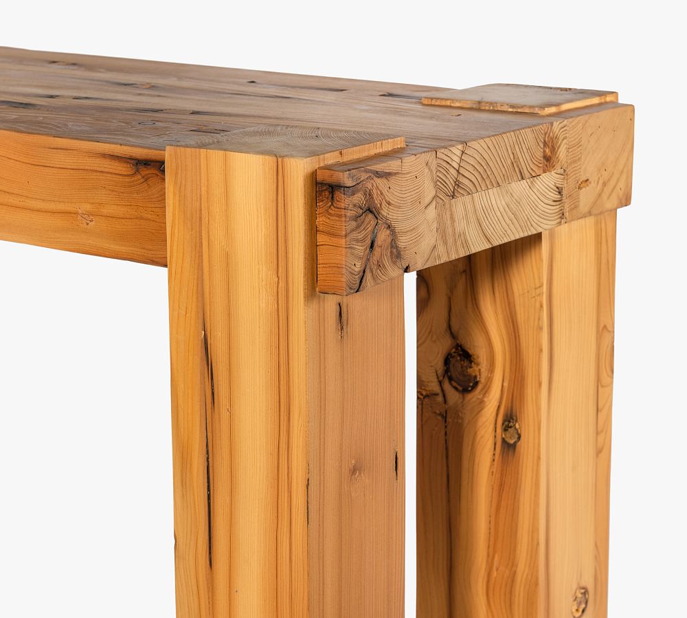Risa Reclaimed Pine Wood Console Table Pottery Barn