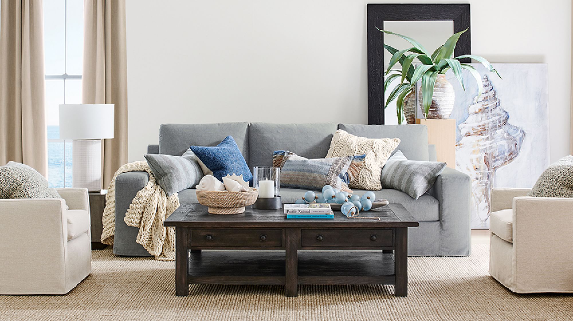 Big Sur Square Arm Slipcovered Fabric Sofa Collection | Pottery Barn