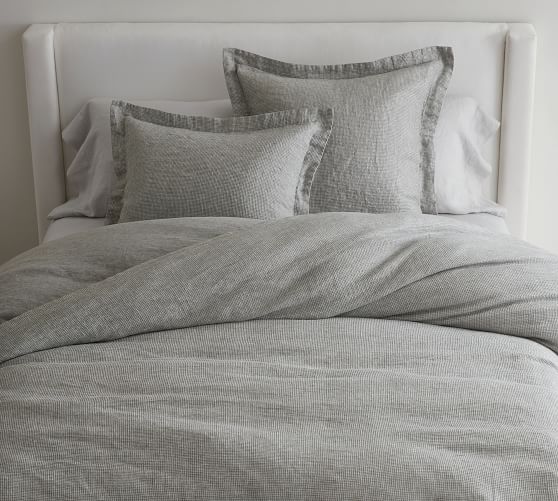 Belgian Flax Linen Waffle Duvet Cover 