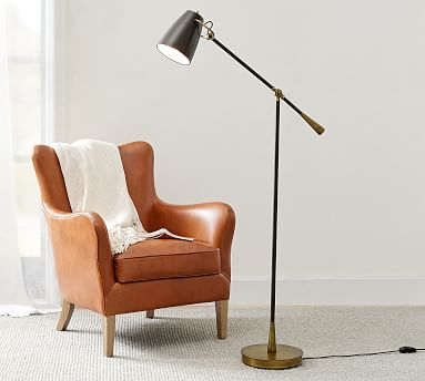 pottery barn articulating floor lamp