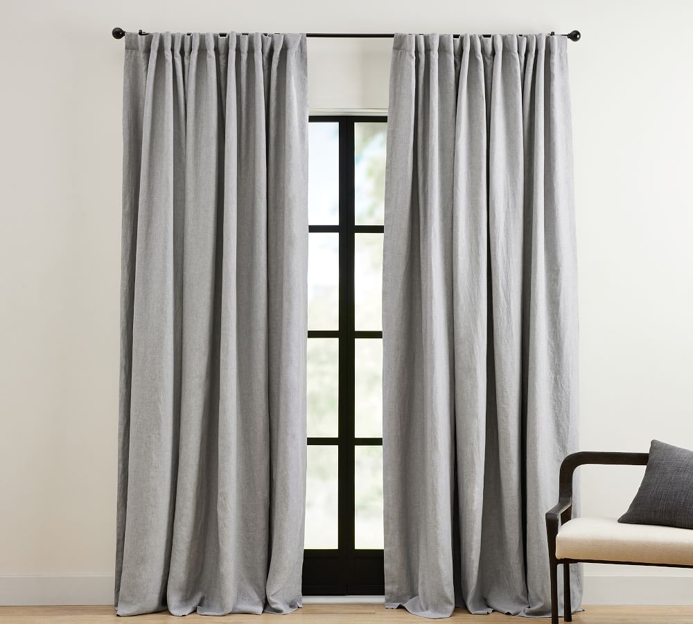 Belgian Flax Linen Curtain | Pottery Barn