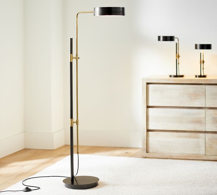 pottery barn articulating floor lamp