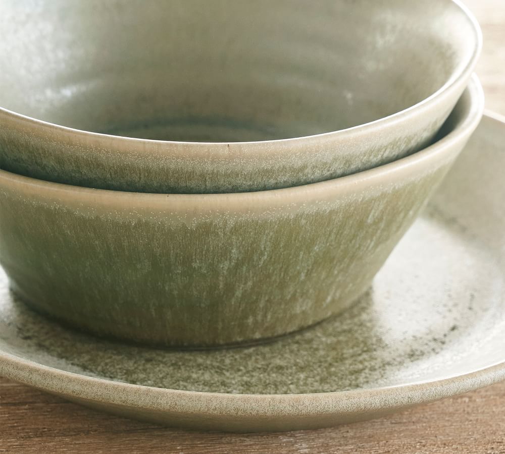Larkin Reactive Glaze Stoneware Soup Bowls Pottery Barn