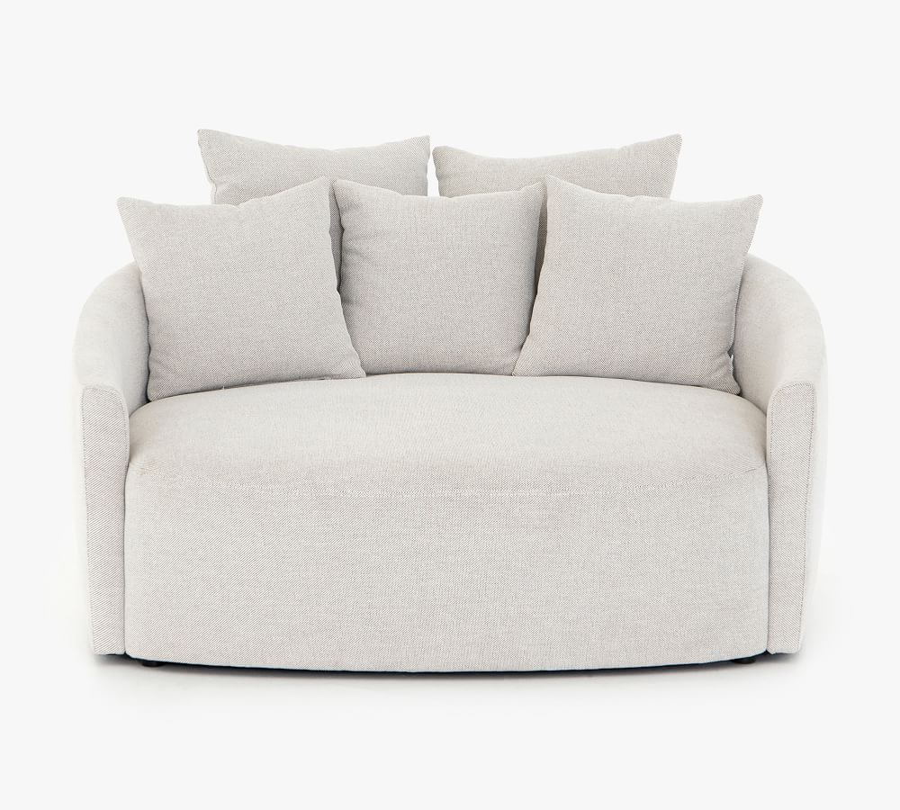 Kya Upholstered Media Lounge Chair | Pottery Barn