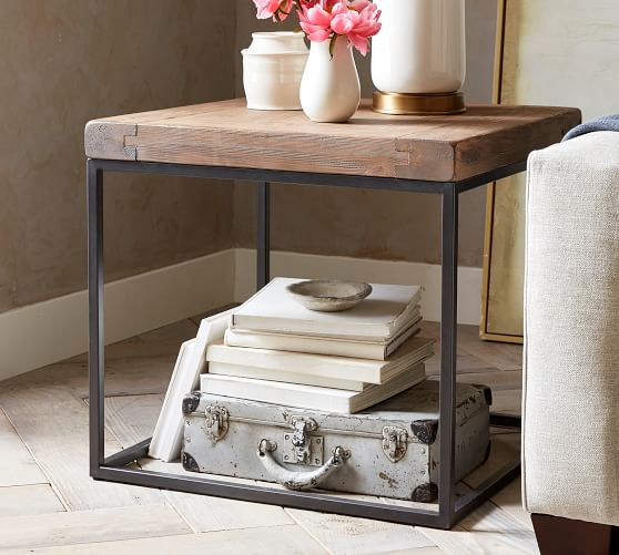 pottery barn end tables living room