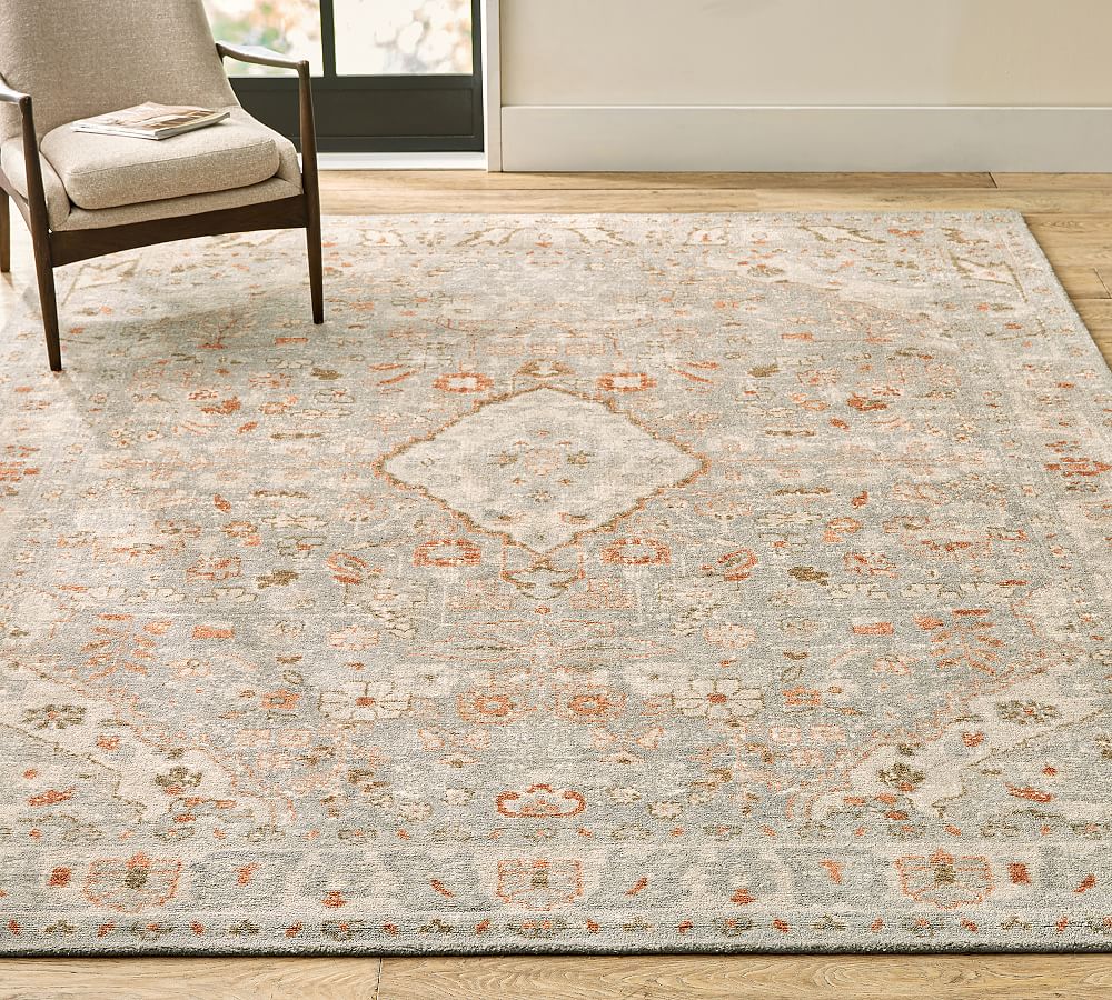 Henri Handwoven Printed Wool Rug Pottery Barn