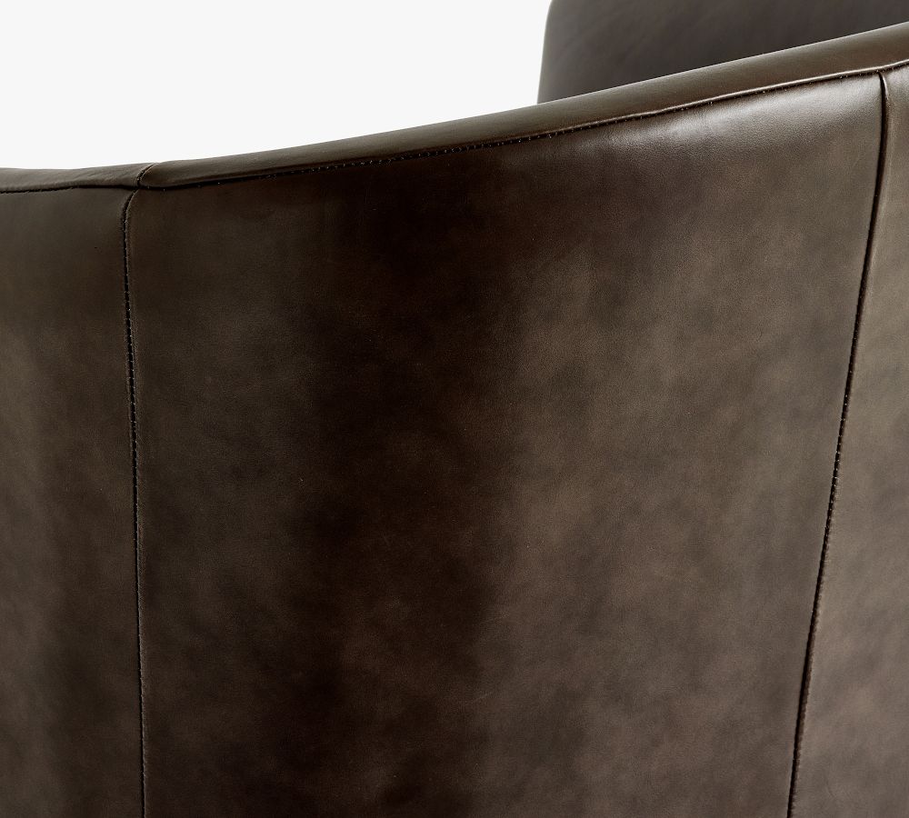 Baldwin Leather Swivel Desk Chair Pottery Barn