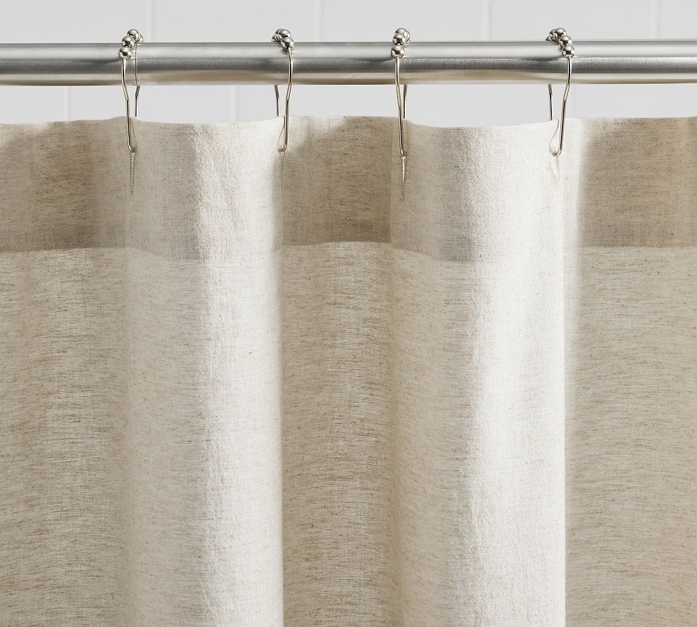 European Linen/Cotton Shower Curtain Pottery Barn