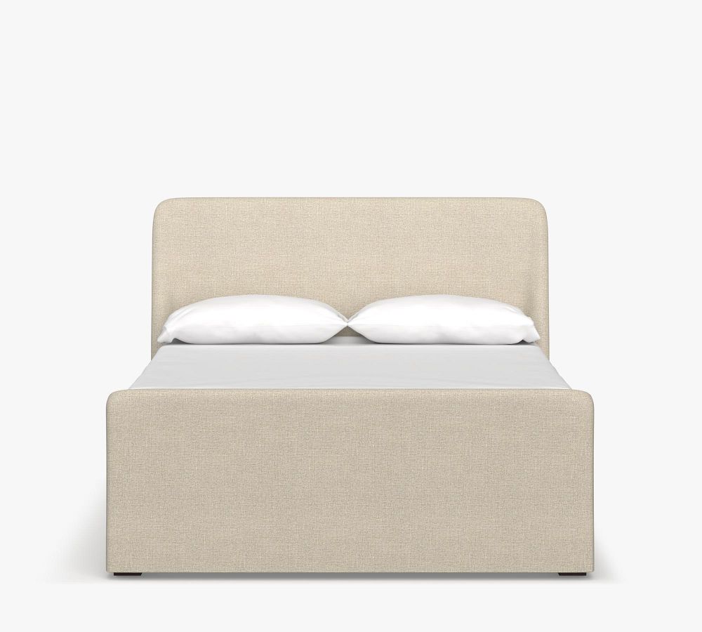 Layton Upholstered Sleigh Bed Pottery Barn