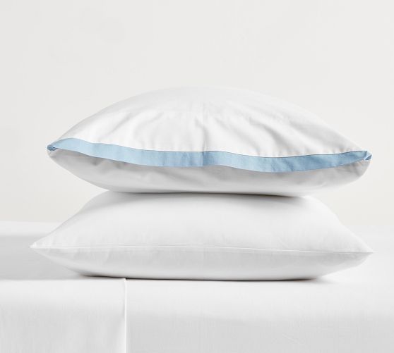 Bordered Percale Pillowcases - Set of 2