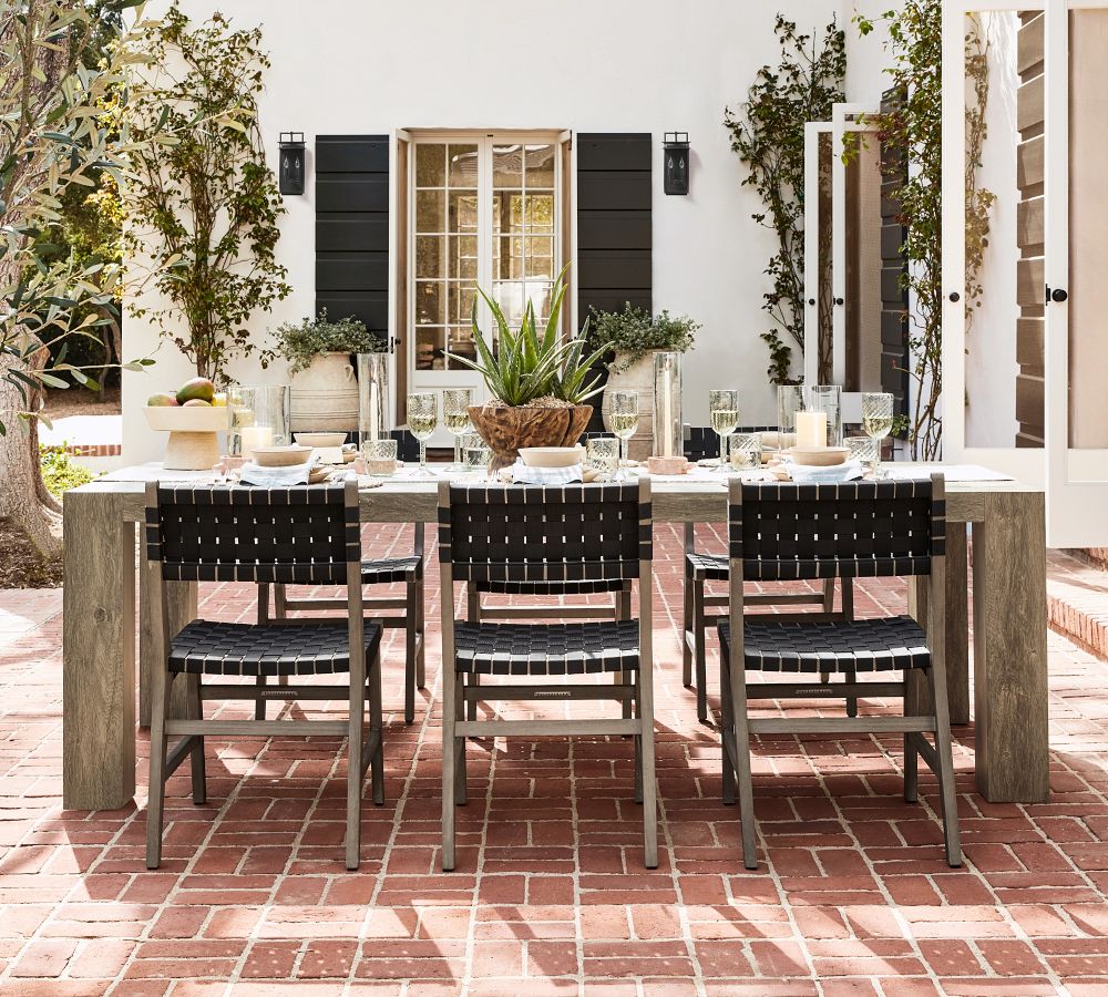 Palisades Metal Rectangular Dining Table | Pottery Barn