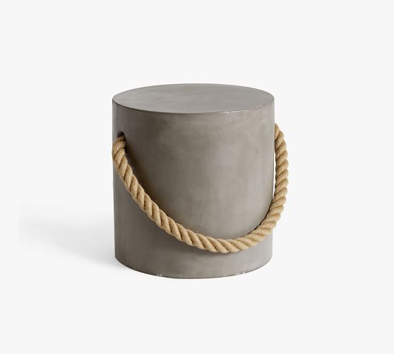 pottery barn concrete side table