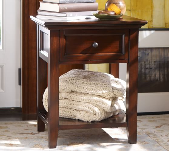 pottery barn end tables bedroom