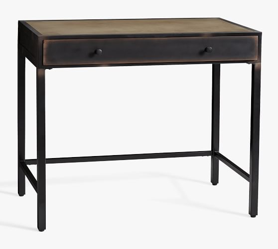 pottery barn metal desk