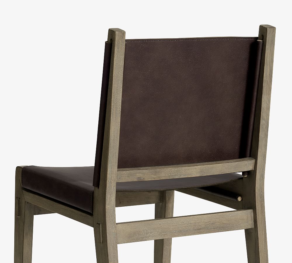 Noe Leather Sling Dining Chair Pottery Barn