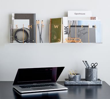 Acrylic & Brass Modular Wall Organization Collection | Pottery Barn