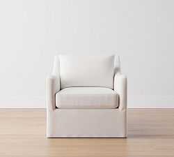 Marina Slope Arm Slipcovered Armchair