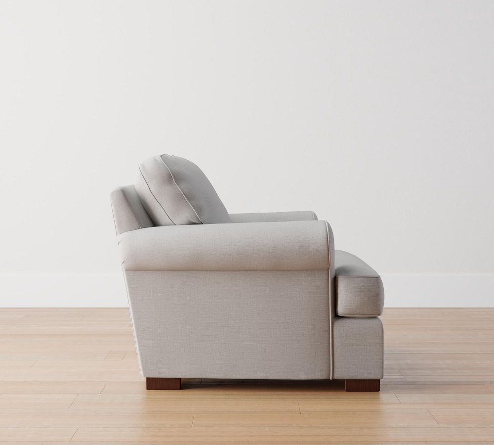 Townsend Roll Arm Upholstered Armchair Pottery Barn