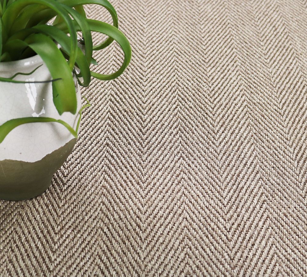 Custom Chevron Weave Sisal Rug Pottery Barn